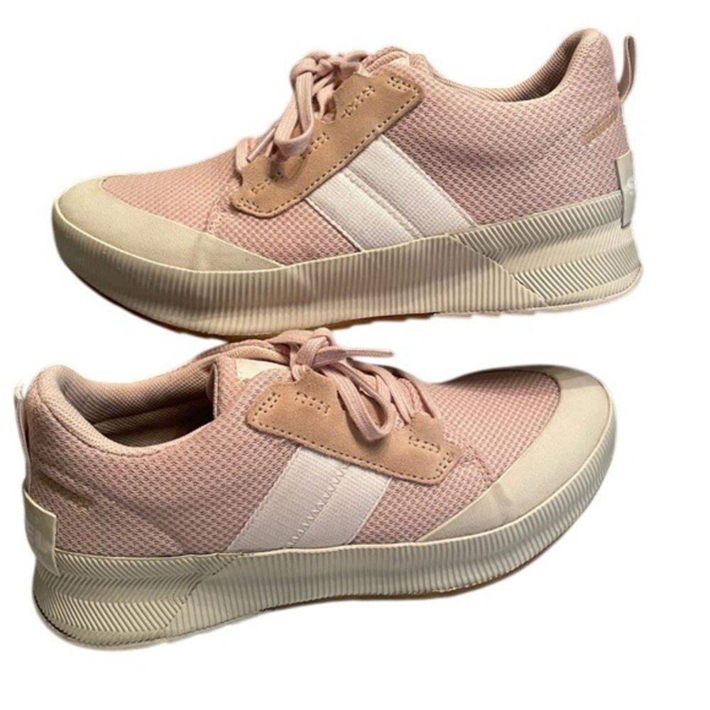 Sorel Out N About Waterproof Blush Cream Sneakers Women's 9.5